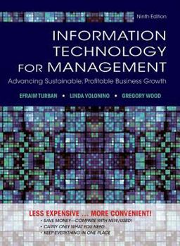 Information Technology for Management Advancing Sustainable, Profitable Business Growth 9th 9781118357040 Front Cover