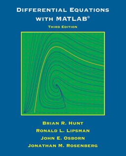 Differential Equations with Matlab 3rd 9781118376805 Front Cover