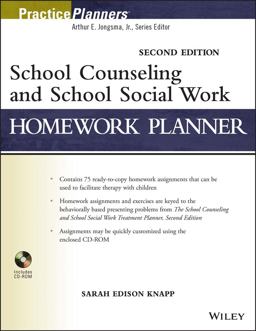School Counseling and School Social Work Homework Planner 2nd 9781118410387 Front Cover