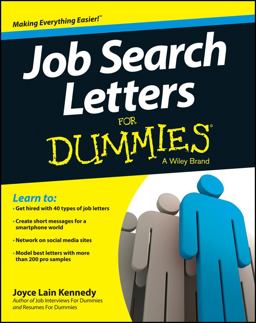 Job Search Letters for Dummies 4th 9781118436417 Front Cover