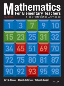 Mathematics for Elementary Teachers: A Contemporary Approach  9781118457443 Front Cover