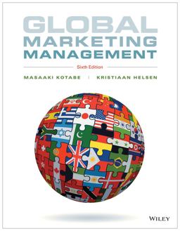 Global Marketing Management 6th 9781118466483 Front Cover
