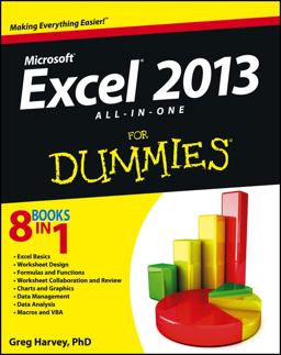 Excel 2013 All-In-One for Dummies  9781118510100 Front Cover