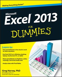 Excel 2013 for Dummies  9781118510124 Front Cover