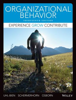 Organizational Behavior:  9781118517376 Front Cover