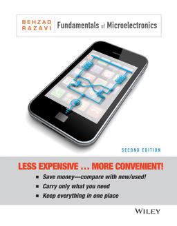 Fundamentals of Microelectronics 2nd 9781118520970 Front Cover
