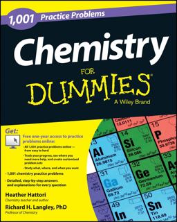 Chemistry: 1,001 Practice Problems for Dummies (+ Free Online Practice)  9781118549322 Front Cover