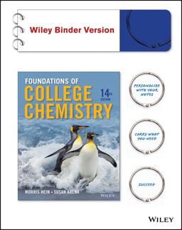 Foundations of College Chemistry 14e Binder Ready Version + WileyPLUS Registration Card 14th 2012 9781118566497 Front Cover