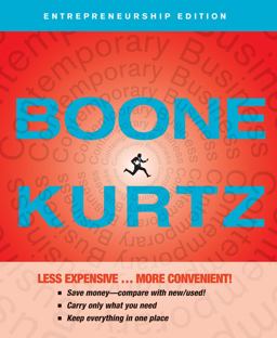 Contemporary Business 15E Entrepreneurship Edition