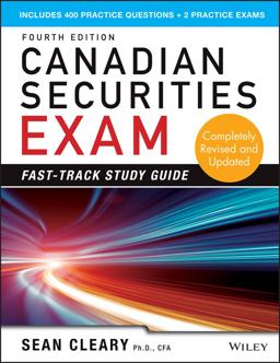 Canadian Securities Exam Fast-Track Study Guide 4th 9781118605684 Front Cover