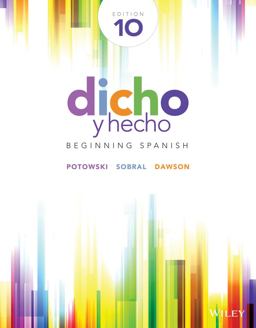 Dicho y Hecho Beginning Spanish 10th 9781118615614 Front Cover