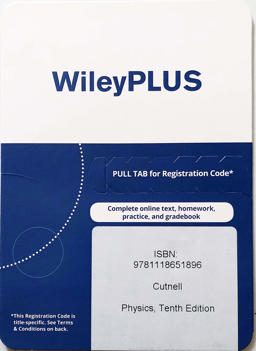 Physics, Tenth Edition WileyPLUS Card