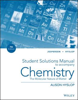 Chemistry The Molecular Nature of Matter, Student Solutions Manual 7th 9781118704943 Front Cover