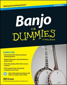 Banjo for Dummies Book + Online Video and Audio Instruction 2nd 9781118746332 Front Cover