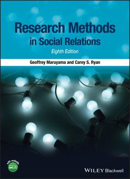 Research Methods in Social Relations 8th 9781118764978 Front Cover