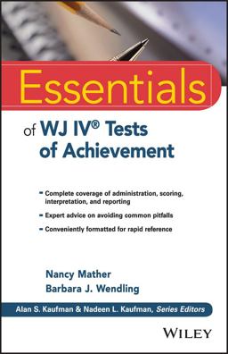 Essentials of WJ IV Tests of Achievement  9781118799154 Front Cover