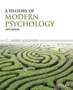 History of Modern Psychology 5th 9781118833759 Front Cover
