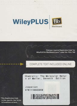 Chemistry, WileyPLUS Blackboard Card