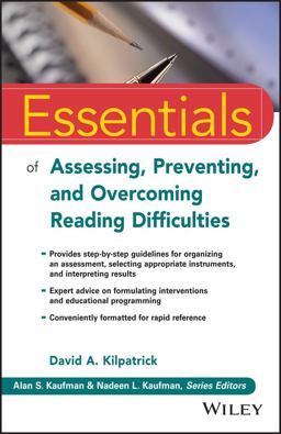 Essentials of Assessing, Preventing, and Overcoming Reading Difficulties  9781118845240 Front Cover