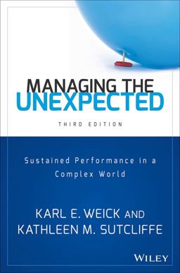 Managing the Unexpected Sustained Performance in a Complex World 3rd 9781118862414 Front Cover