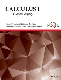 Calculus I: a Guided Inquiry  9781118877487 Front Cover