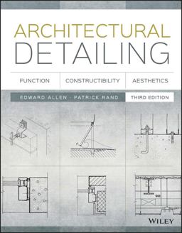 Architectural Detailing: Function, Constructibility, Aesthetics  9781118881996 Front Cover