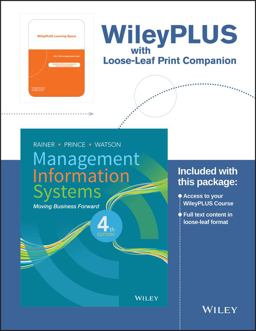 Management Information Systems Loose-Leaf Print Companion 4E 4th 9781118890486 Front Cover