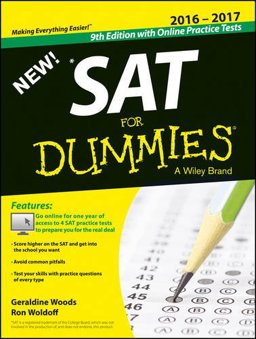 SAT for Dummies Book + 4 Practice Tests Online 9th 9781118911495 Front Cover