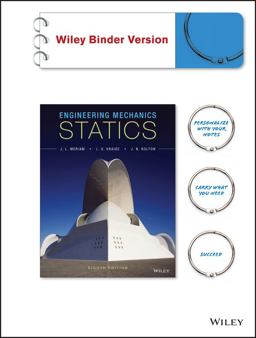Engineering Mechanics - Statics 8th 9781118919736 Front Cover