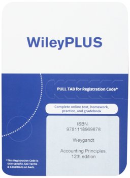 Accounting Principles, 12th Edition WileyPLUS Card