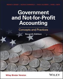 Government and Not-for-Profit Accounting Concepts and Practices 7th 9781118983270 Front Cover