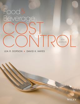 Food and Beverage Cost Control 6th 9781118988497 Front Cover