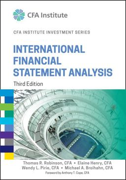 International Financial Statement Analysis 3rd 9781118999479 Front Cover