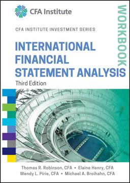 International Financial Statement Analysis 3rd 9781118999486 Front Cover