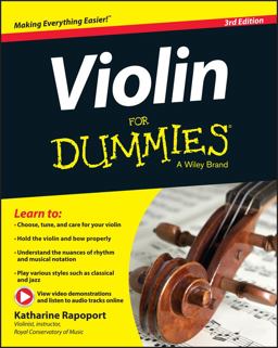 Violin for Dummies, Book + Online Video and Audio Instruction 3rd 9781119022909 Front Cover