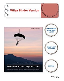 Differential Equations: an Introduction to Modern Methods and Applications, Binder Ready Version + WileyPLUS Registration Card