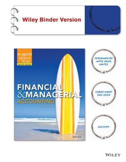 Financial and Managerial Accounting 2e Binder Ready Version + WileyPLUS Registration Card