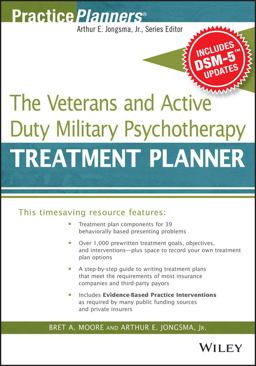 Veterans and Active Duty Military Psychotherapy Treatment Planner, with DSM-5 Updates  9781119063087 Front Cover