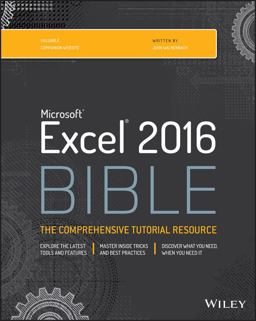 Excel 2016 Bible 2nd 9781119067511 Front Cover