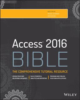 Access 2016 Bible  9781119086543 Front Cover