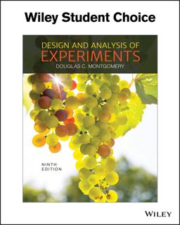 Design and Analysis of Experiments