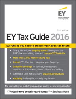 EY Tax Guide 2016 31st 9781119114581 Front Cover