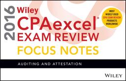 Wiley CPAexcel Exam Review 2016 Focus Notes