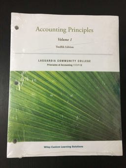 Accounting Principles 12E Volume 1 for Laguardia Community College with WileyPLUS Blackboard Card Set