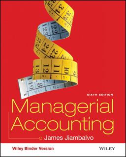 Managerial Accounting 6th 9781119158011 Front Cover
