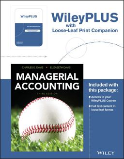 Managerial Accounting, 3rd Edition Loose-Leaf Print Companion