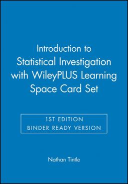 Introduction to Statistical Investigations, 1e Binder Ready Version + WileyPLUS Learning Space Registration Card