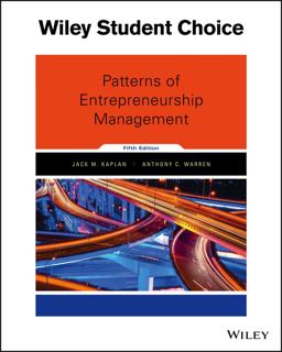 Patterns of Entrepreneurship Management 5th 9781119239055 Front Cover