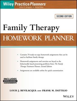 Family Therapy Homework Planner 2nd 9781119246480 Front Cover