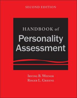 Handbook of Personality Assessment Handbook of Personality Assessment